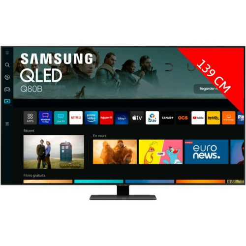 Samsung - TV QLED 4K 138 cm QE55Q80B Smart TV 55 pouces Samsung  - Black Friday TV, Home Cinéma