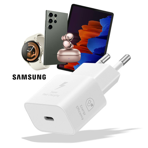 Samsung Chargeur secteur blanc Samsung USB-C 25W