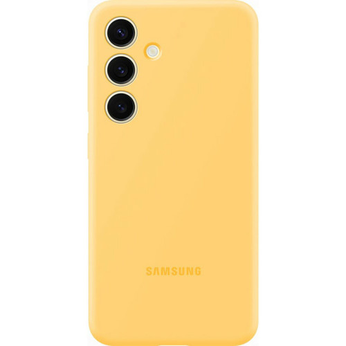 Samsung - Coque en silicone pour Samsung Galaxy S24 Jaune Samsung  - Coque Galaxy S6 Coque, étui smartphone