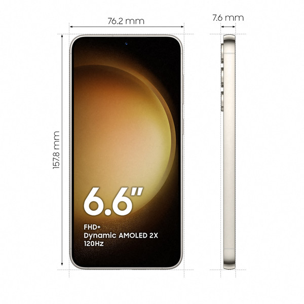 Smartphone Android Galaxy S23+ - 8/256 Go - Crème