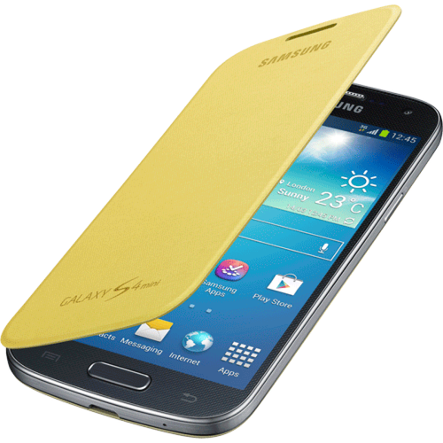 Coque, étui smartphone Samsung Étui Samsung EF- FI919BY jaune pour Galaxy S4 Mini