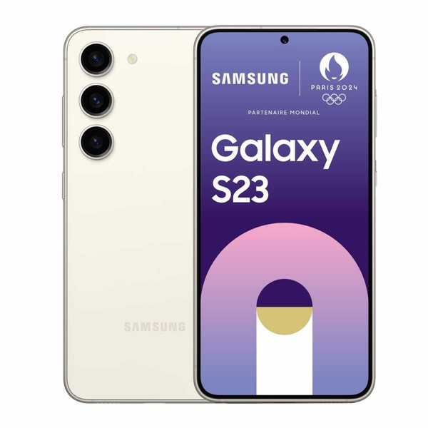 Smartphone Android Samsung Galaxy S23 avec Galaxy AI - 8/256 Go - Crème