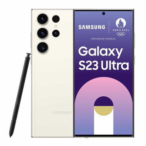 Samsung - Galaxy S23 Ultra - 8/256 Go - Crème Samsung  - Smartphone reconditionné