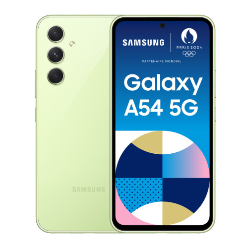 Samsung - Galaxy A54 - 5G - 8/128 Go - Lime Samsung  - Samsung Galaxy A Téléphonie