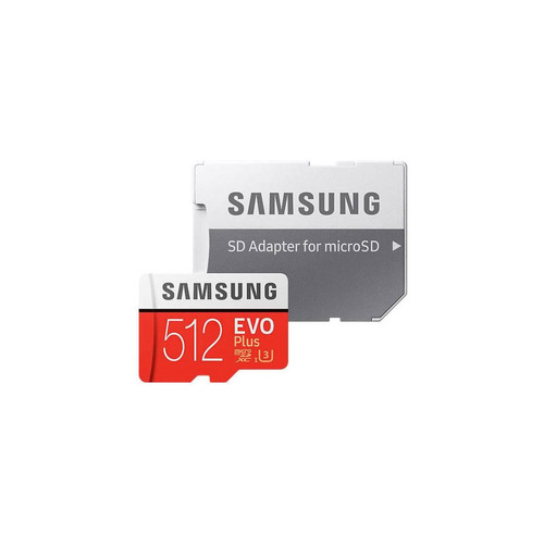 Carte SD CARTE MEMOIRE SAMSUNG 512G MICRO SD EVO PLUS 2021 avec adaptateur SD 4K classe 10 MB-MC512KA/EU