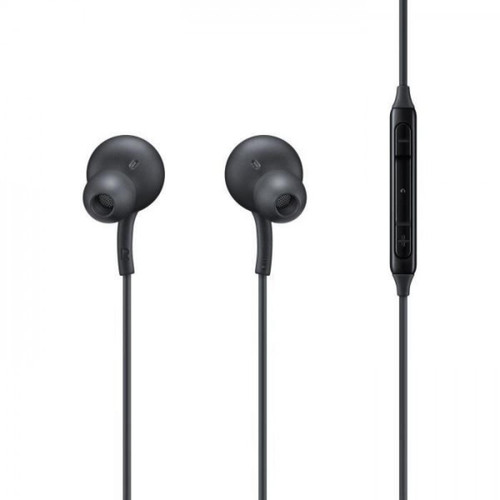 Ecouteurs intra-auriculaires Samsung Ecouteurs câble tissu - USB type C - SAMSUNG - Sound by AKG - Noir