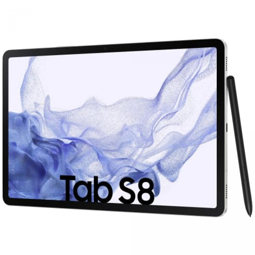 Samsung - Galaxy Tab S8 Tablete 11'' WQXGA Qualcomm SM8450 8Go 128Go Android 12 Argent Samsung  - Samsung Galaxy Tab S