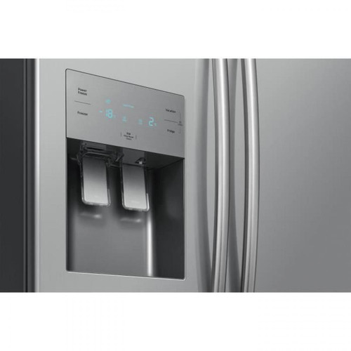 Réfrigérateur américain SAMSUNG RS50N3403SA - Réfrigérateur américain - 501 L (357 + 144 L) - Froid ventilé multiflow - A+ - L 91,2 x H 178,9 cm - Inox