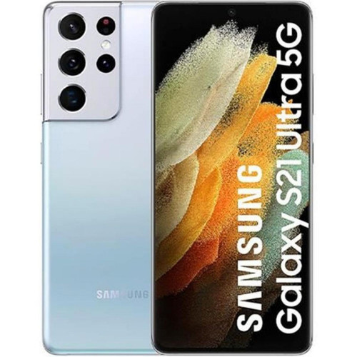 Samsung - Samsung Galaxy S21 Ultra 5G Argent - Samsung Galaxy S21 Smartphone Android