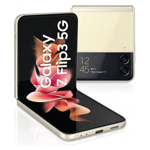 Samsung - Samsung Galaxy Z Flip3 5G 8Go/256Go Crème (Cream) Double SIM F711B - Smartphone Android 256 go