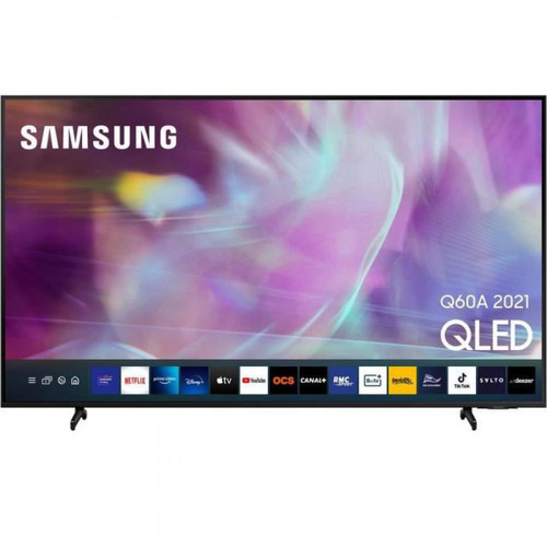 Samsung - Samsung QE50Q60A - TV QLED UHD 4K - 50'' (127cm) - Smart TV - Dolby Digital Plus - 3xHDMI, 2xUSB - Classe G - Smart TV TV, Home Cinéma