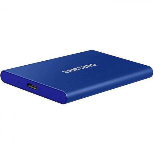 Disque Dur interne SAMSUNG SSD externe T7 USB type C coloris bleu 2To