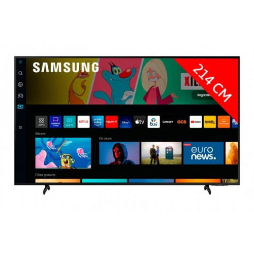 Samsung - TV LED 4K 214 cm UE85BU8005K 2022 - TV 66'' et plus
