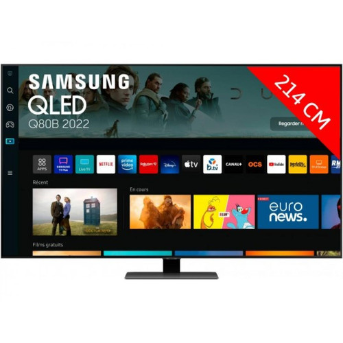 TV 66'' et plus Samsung TV QLED 4K 214 cm QE85Q80B 2022
