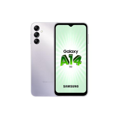 Samsung - Galaxy A14 - 5G - 4/128 Go - Silver - Samsung Galaxy A Téléphonie