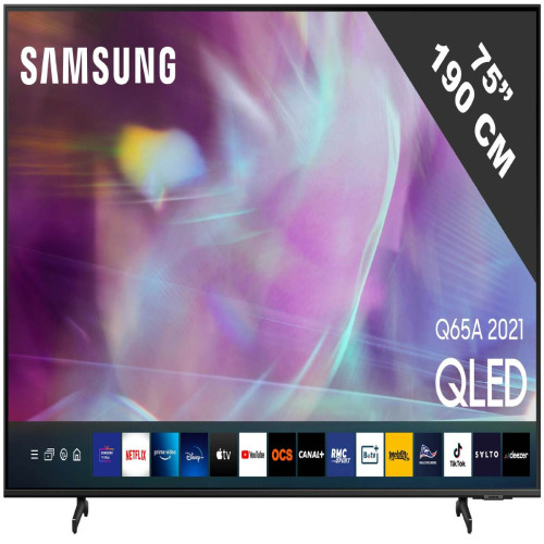 Samsung - TV QLED 4K 189 cm QE75Q65A - TV Samsung TV, Télévisions