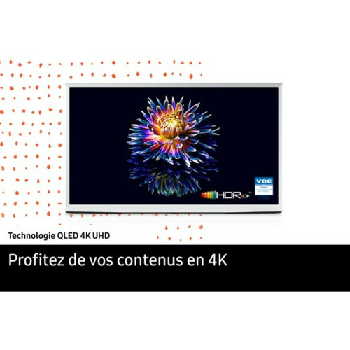 Samsung TV QLED 4K 108 cm The Serif 4K Blanc 43'' 2023 TQ43LS01BGU