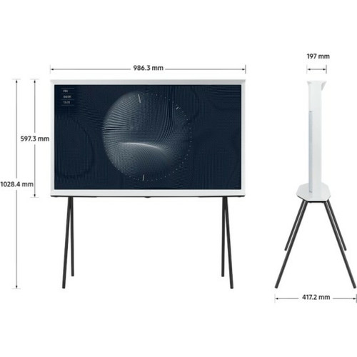 Samsung TV QLED 4K 138 cm The Serif 4K Blanc 55'' 2023 TQ55LS01BGU