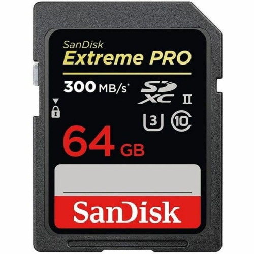 Carte SD Sandisk SANDISK Extreme Pro - Carte mémoire flash - 64 Go - UHS-II U3 / Class10 - 1733x/2000x - SDXC UHS-II