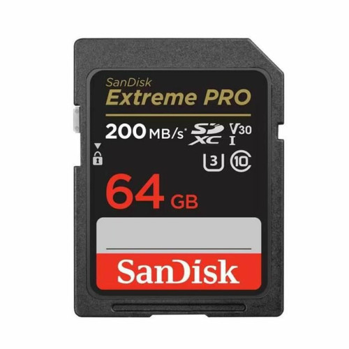 Sandisk - Carte Mémoire SDXC SANDISK Extreme Pro 64Go SDHC/SDXC 200MB/S 90MB/S UHS-I Sandisk  - Marchand Monsieur plus