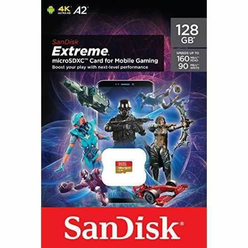 Carte SD Sandisk Carte microSD Extreme SanDisk 128 Go pour le mobile gaming