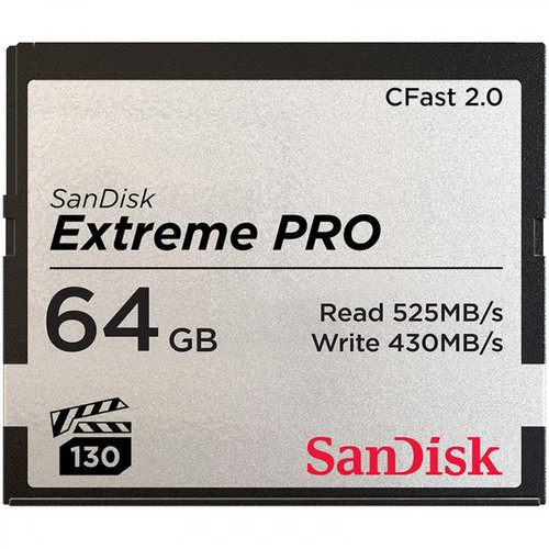 Sandisk - SanDisk Carte mémoire Extreme Pro CompactFlash CFast 2.0 64 Go - Carte SD