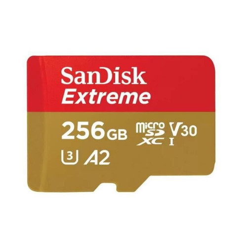 Sandisk - SanDisk Extreme Micro SD 256 Go A2 MicroSDXC 190/130Mo/s Classe 10 U3 V3 version 2022 Sandisk   - Carte mémoire