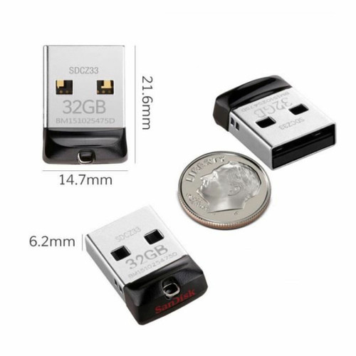 Clés USB Mini Clé USB 64Go 2.0 Sandisk Cruzer Fit CZ33