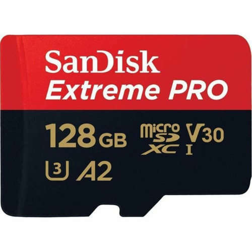 Carte SD Sandisk Nouvelle version - Carte Mémoire Micro SDXC Sandisk Extreme Pro 128 Go Class 10 UHS-I U3 V30 170MB/s A2
