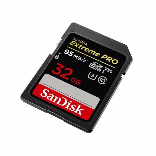 Carte SD Paquet De Deux Carte Mémoire SDHC Sandisk Extreme Pro 32 Go jusqu'à 95 Mo/s, UHS-I, Classe 10, U3, V30 - 2PCS/PACK