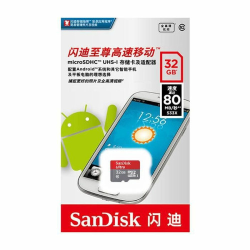 Sandisk Sandisk Carte Micro Sd 32 gb Class10 32G SDQUNC TF Support De Carte mémoire Vérification Officielle