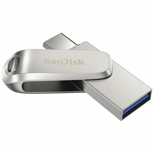 Sandisk sandisk sandisk ultra dual drive luxe usb c 128gb 150mb/s usb 3.1 gen1 noir noir Noir