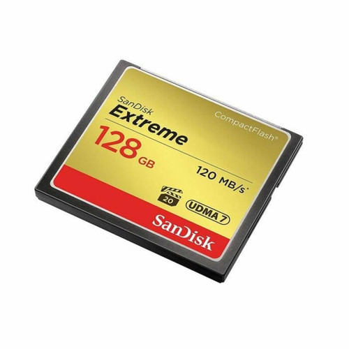 Sandisk - ZADALA@Carte Mémoire SanDisk Extreme CompactFlash UDMA7 128 Go avec une Vitesse de Lecture Allant Jusqu'à 120 Mo/s Sandisk  - Carte SD