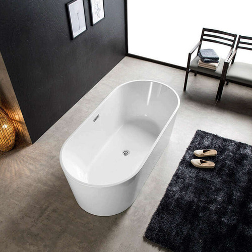 Sanita - Baignoire ilot ovale en acrylique 140 cm - Tamara Sanita  - Plomberie Salle de bain
