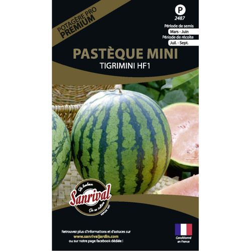 Sanrival - Graines potagères premium pastèque mini tigrimini Sanrival - Jardinerie