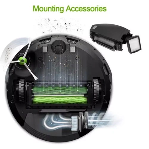 Accessoire entretien des sols Kit d'accessoires pour aspirateur robotique IRobot Roomba, pour modèles I7 +/I7 Plus E5 E6 E7