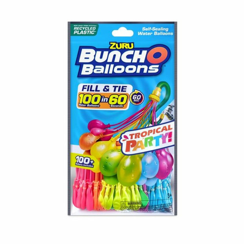 Ludendo - Pack de 100 bombes à eau - Bunch O Balloons Tropical Party Ludendo  - Jeux de plage