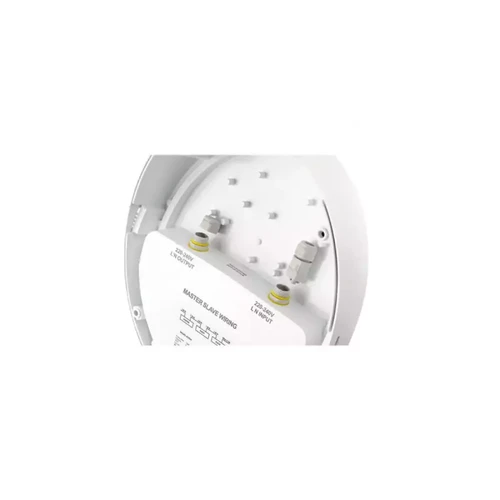 Sans Marque Plafonnier LED + Détecteur RF Asymétrique 19W 2300lm Étanche IP65 IK10 Ø345mm - Blanc Naturel 4000K