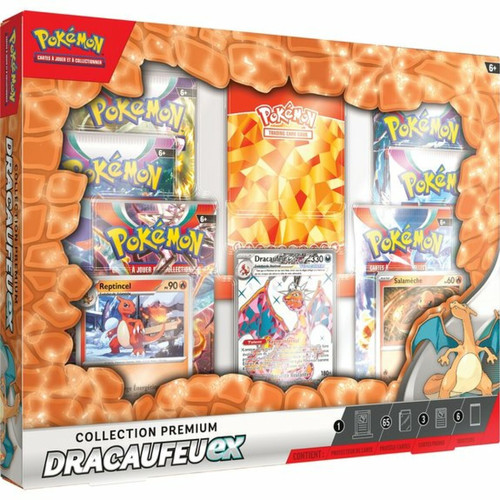 Carte à collectionner Ludendo Coffret ultra prenium Pokemon Dracaufeu-ex