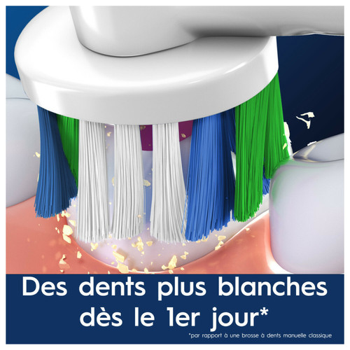Brosse à dents électrique Oral-B Pro 3D White Brossettes Pour Brosse À Dents, 3 Unités