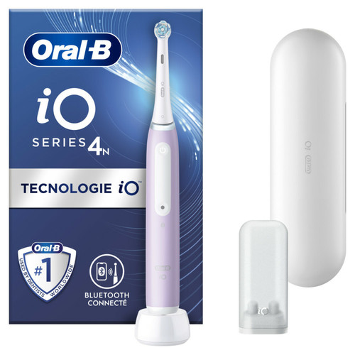 Brosse à dents électrique Oral-B Oral-B iO 4N - Avec Etui de Voyage - Lavande - Brosse À dents Électrique connectée