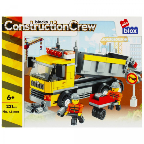 Sans Marque - ALLEBLOX - Jeu de construction - Camion de chantier + personnages - 221 pièces Sans Marque  - Briques et blocs