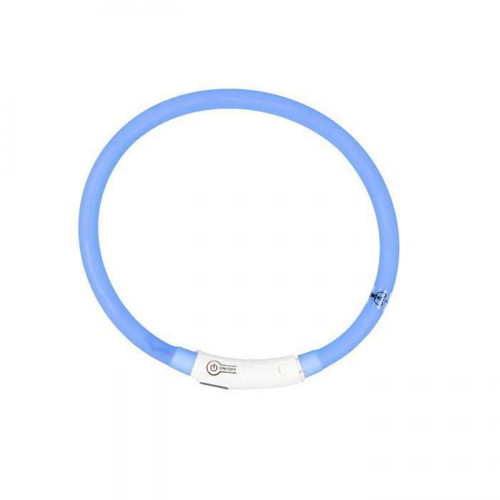 Sans Marque - DUVO Anneau Lumineux Seecurity Flash Light Ring USB Silicone - 45 cm - Bleu - Pour chien Sans Marque  - Collier pour chien Sans Marque