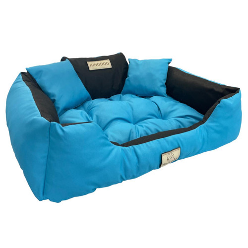 Sans Marque - Grand lit pour chien et chat 75 x 65 AIO Kingdog Bleu - taille M Sans Marque  - Corbeille pour chien