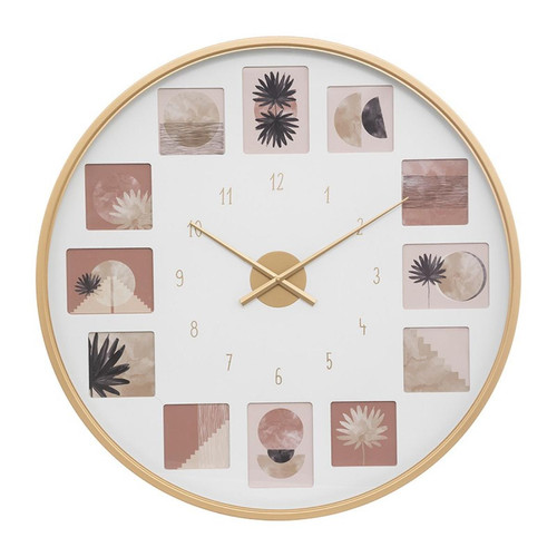 Atmosphera, Createur D'Interieur - Horloge Pêle-mêle D76,5 cm en métal Rose - ATMOSPHERA Atmosphera, Createur D'Interieur - Horloges, pendules Jaune moutarde