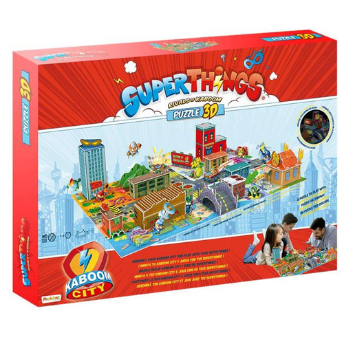 Sans Marque - ORBICO 15013 SuperThings 3D Puzzle Kaboom City Jigsaw Box Boîte magique en mousse souple Sans Marque  - Animaux