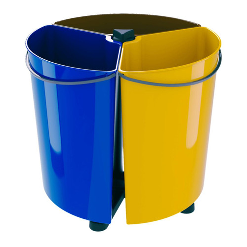 Sans Marque - Poubelle rotative ECOBIN pour le tri des déchets 35 litres sans couvercle. Sans Marque  - Poubelle de cuisine
