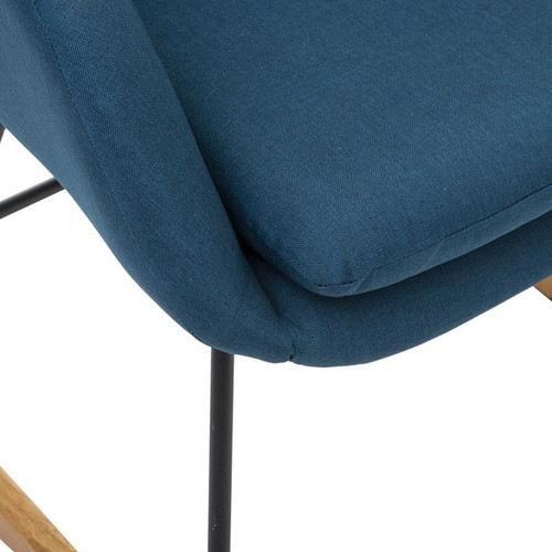 Atmosphera, Createur D'Interieur Rocking Chair Pera Bleu canard - Atmosphera