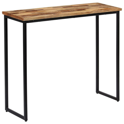 Sans Marque - Table console Teck recyclé massif 90 x 30 x 76 cm - Brun - Tables - Consoles - Bouts de canapé - Brun - Brun - Tables d'appoint