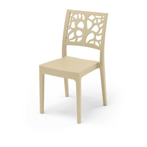 Sans Marque - Lot de 4 chaises de jardin TETI ARETA - 52 x 46 x H 86 cm - Sable Sans Marque  - Salon de Jardin Mobilier de jardin